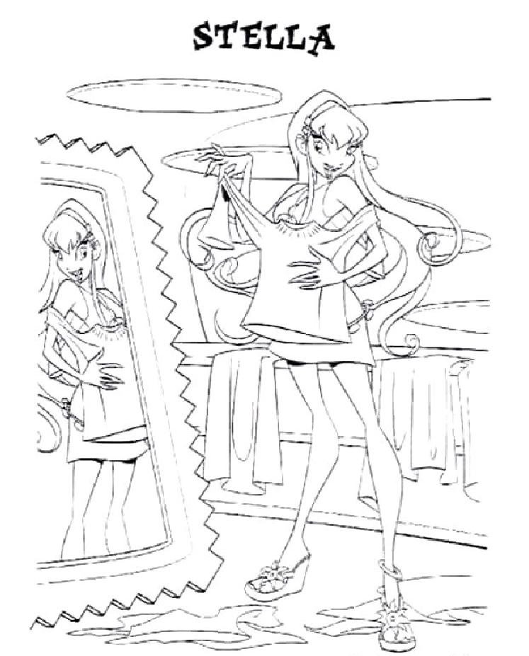 coloriage winx stella